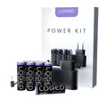 Shelly LOQED Power Kit – Polnilni adapter z 8× AA Ni-MH polnilnimi baterijami