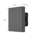 SONOFF SwitchMan M5 Wi-Fi - Matter Smart Wall Switch, 3-Gang, Modular Version