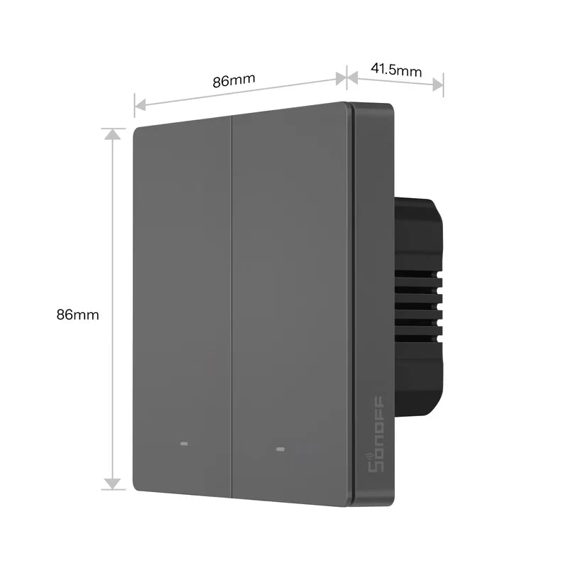 SONOFF SwitchMan M5 Wi-Fi - Matter pametno stensko stikalo, 3-kanalno, modularna različica