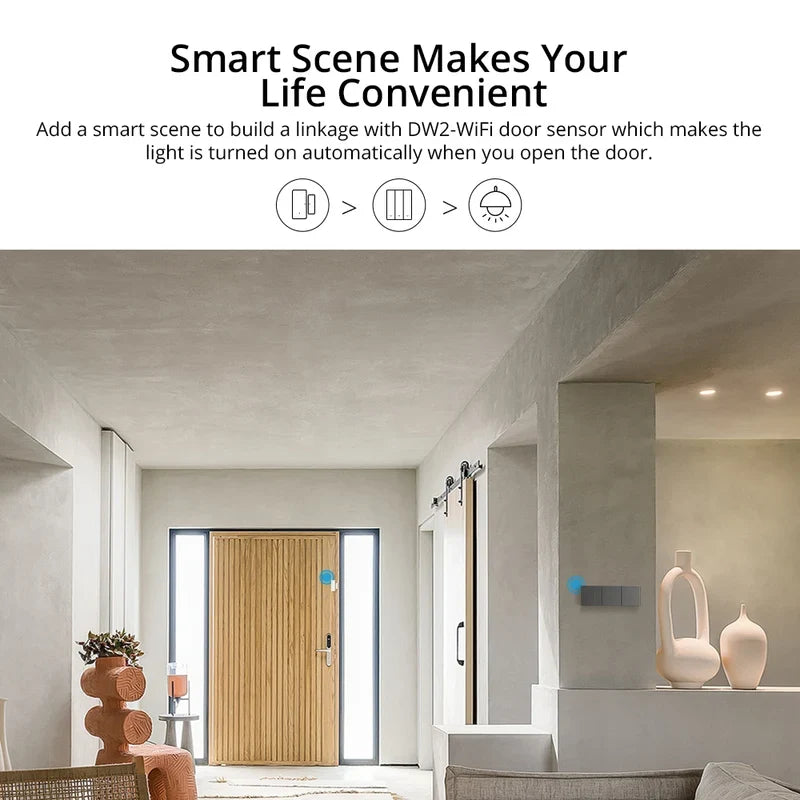SONOFF SwitchMan M5 Wi-Fi - Matter Smart Wall Switch, 3-Gang, Modular Version