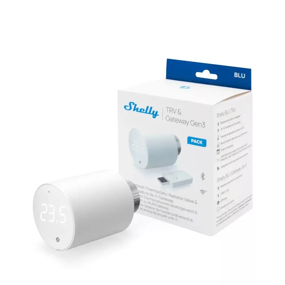 Shelly BLU TRV smart thermostatic radiator valve
