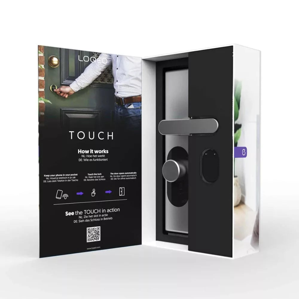 Shelly LOQED Smart Wi-Fi + Bluetooth Touch Lock, Silver Version
