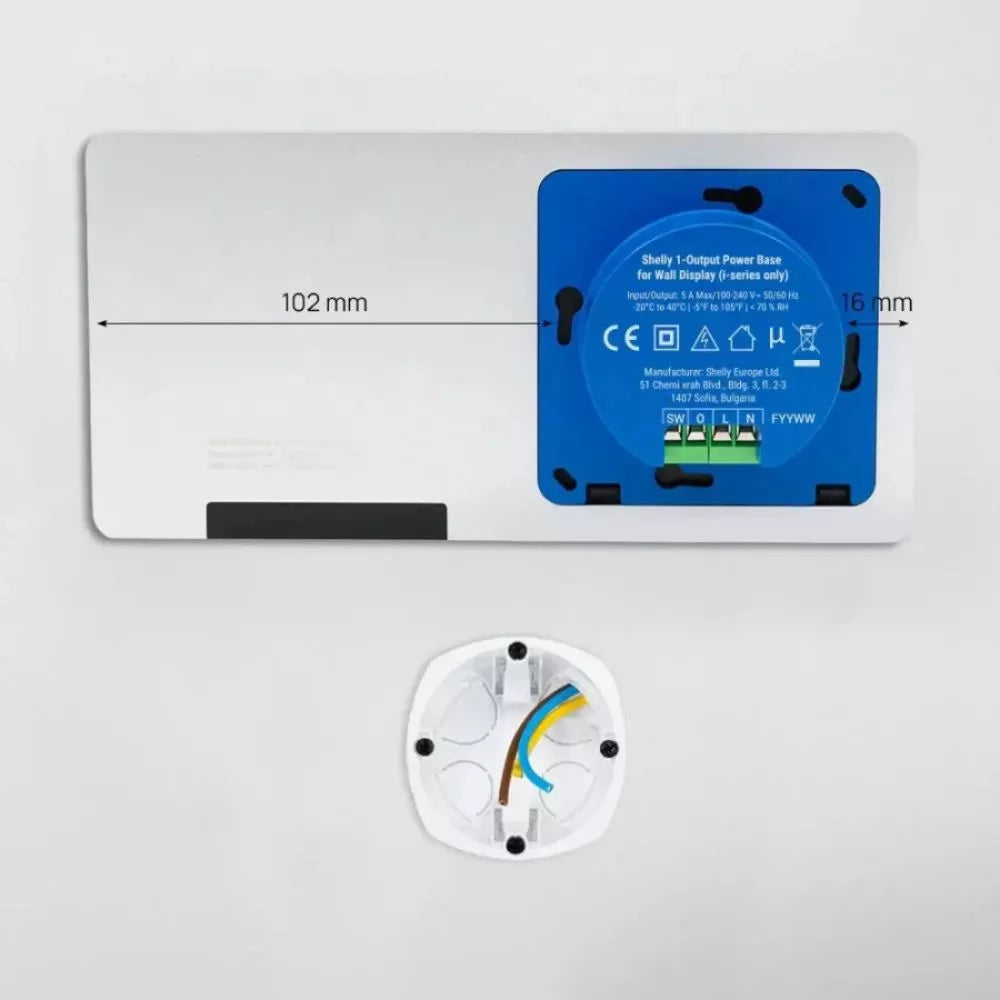 Shelly Wall Display X2i – wall-mounted control panel and light switch