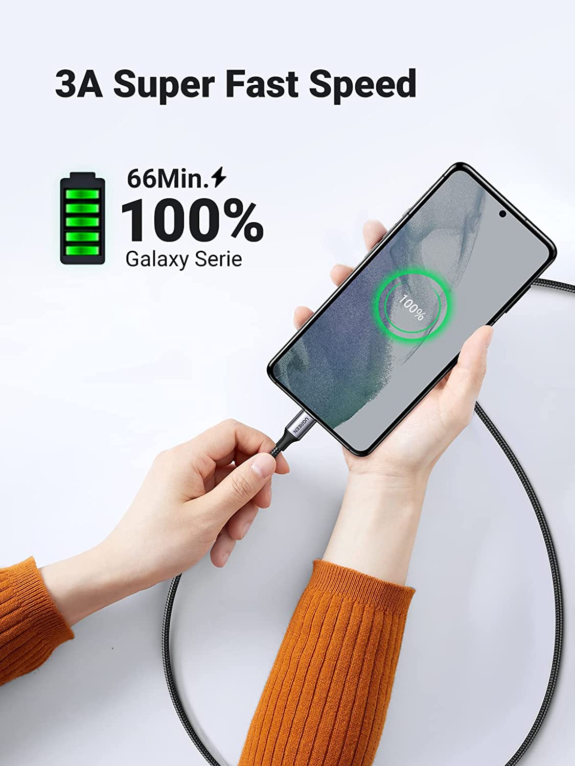 UGREEN USB C to USB C Cable 60W (1m)