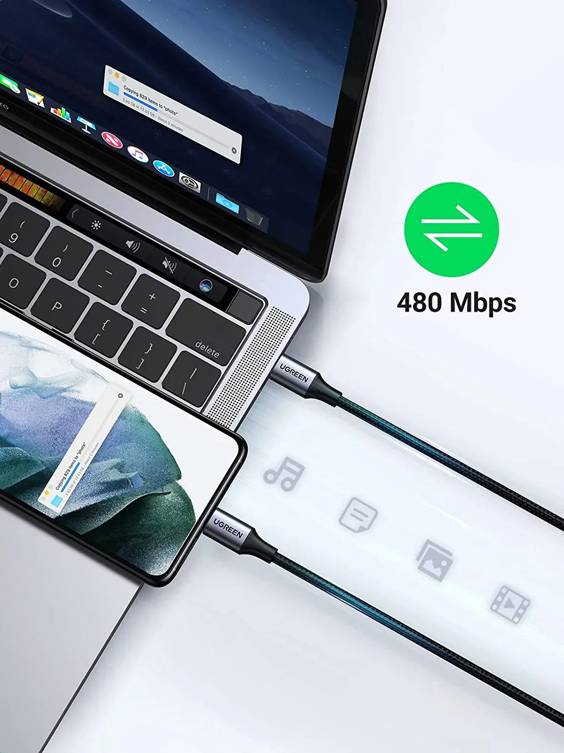 UGREEN USB C to USB C Cable 60W (1m)
